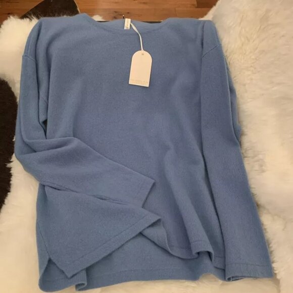 NWT Van Winkle & CO. Luxury Cashmere Ocean Oversized Coordinating Lounge Top - Picture 3 of 3